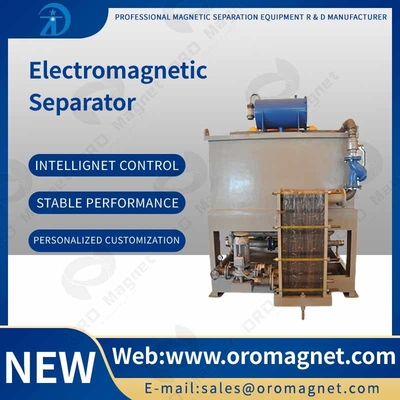 Separatore elettromagnetico di raffreddamento petrolio- automatico dei residui, separatore magnetico del minerale metallifero