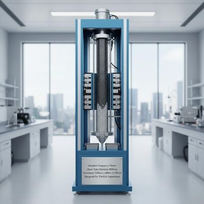 Frequenza di vibrazione 70 rmin Attrezzatura di separazione magnetica Tubo di vetro Diametro Φ50 mm Dimensione 1200 mm X 800 mm X 1500 mm Progettato per la separazione di particelle