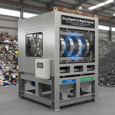Separatore Magnetico a Secco a Forte Magnetismo Progettato per Prestazioni di Separazione Costanti nei Settori del Riciclaggio e Minerario