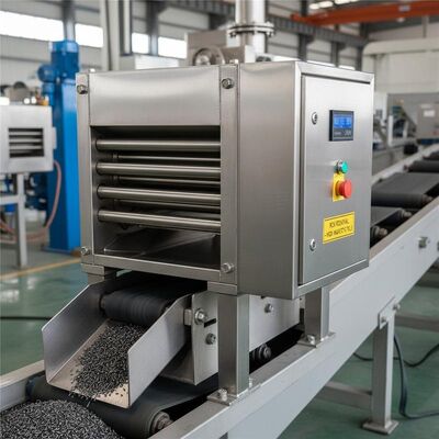 Separatore magnetico permanente in acciaio inossidabile funzionante a 380 V di tensione per la rimozione del ferro in ambienti industriali