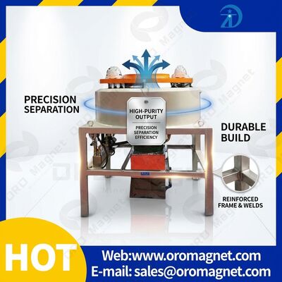Dimensione di alimentazione 20-325 separatore di particelle magnetiche a maglia progettato con prestazioni stabili che garantiscono risultati di separazione magnetica