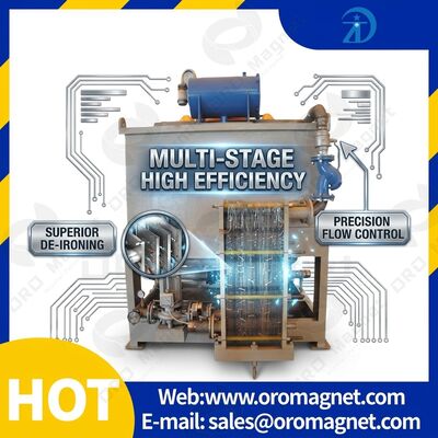 Capacità dell'attrezzatura di separazione magnetica da 150 kg 1-10 tonnellate all'ora Installazione Guida tecnica a supporto del recupero del materiale
