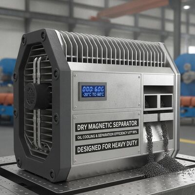 Temperatura di funzionamento -20°C a 60°C Separatore magnetico a secco con raffreddamento e separazione dell'olio fino al 99%