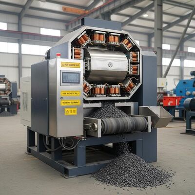Intensità magnetica di fondo 10000-15000Gauss Separatore magnetico Macchina di estrazione Frequenza 50 60Hz Attrezzature di separazione magnetica per industria