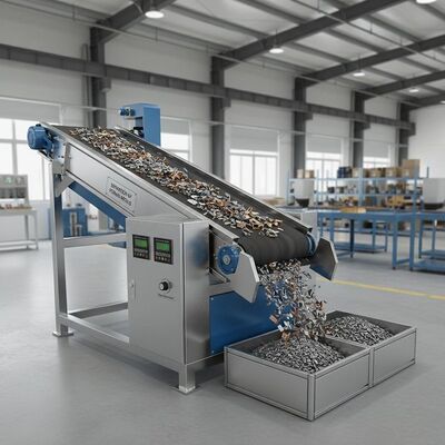 Separazione dei metalli ferrosi dai materiali non metallici Separatore elettromagnetico con campo magnetico da 0,5 a 1,5 Tesla per la classificazione