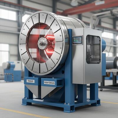 Separatore Magnetico a Secco Circolare con Elevata Intensità di Campo Magnetico ed Efficienza di Separazione Fino al 99 Percento Adatto per Uso Industriale