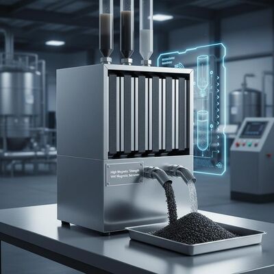 Separatore magnetico a piastra umida ad alta resistenza magnetica ideale per applicazioni di separazione e recupero minerale nella lavorazione industriale