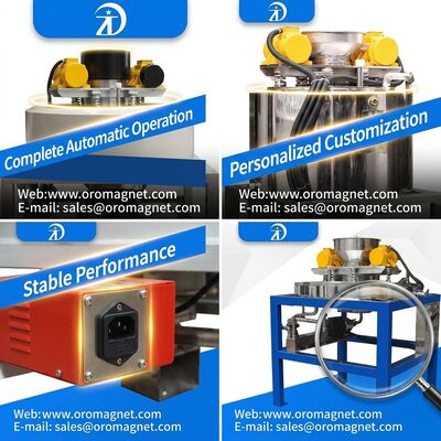 50 60Hz Magnetic Separator Machine Incorporating Feeding Size 20 325 Mesh Ideale per la separazione dei materiali dell'industria ceramica