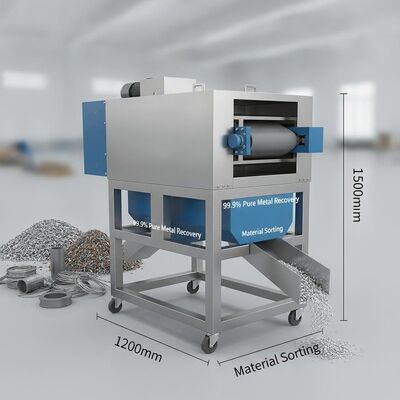 1200 mm x 800 mm x 1500 mm attrezzatura di separazione magnetica che fornisce 999 purezza perfetto per il recupero del metallo e la selezione dei materiali