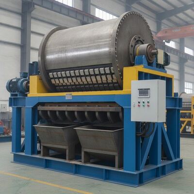 Dispositivo di separazione magnetica con diametro di guscio 600-1500 mm progettato per la separazione nelle industrie minerarie e metallurgiche con una lunga durata di vita