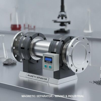 100mm Pipe Size Magnetic Separation Equipment CTB Specificazioni progettate per applicazioni di laboratorio di ingegneria mineraria e industriale