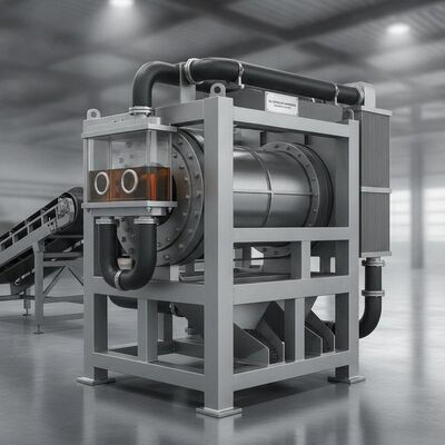 Separatore magnetico a secco per raffreddamento dell'olio personalizzabile Perfetto per il processo di separazione magnetica dell'impianto di arricchimento del minerale di ferro