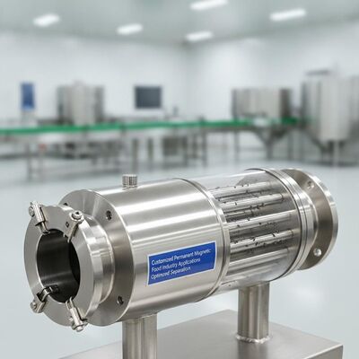 Separatore magnetico permanente personalizzato progettato per applicazioni dell'industria alimentare che garantiscono prestazioni di separazione magnetica