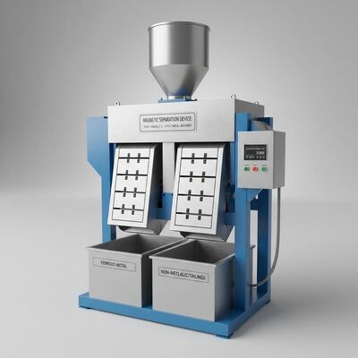 Intensità magnetica di fondo 10000-15000Gauss Dispositivo di separazione magnetica con capacità 5-10T H adatto al recupero del metallo