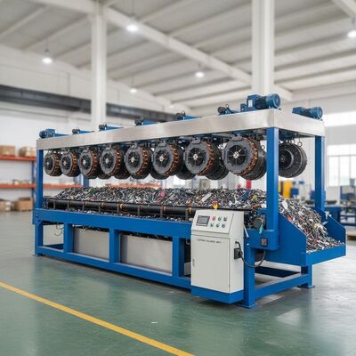 Separazione dei metalli ferrosi dai materiali non metallici Separatore elettromagnetico che offre 44 magneti e tensione personalizzata per la classificazione