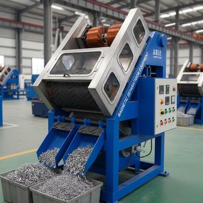 Separatore Elettromagnetico a Tensione Personalizzata Funzionamento Automatico Separazione Metalli Ferrosi Materiali Non Metallici Attrezzatura per Separazione Magnetica