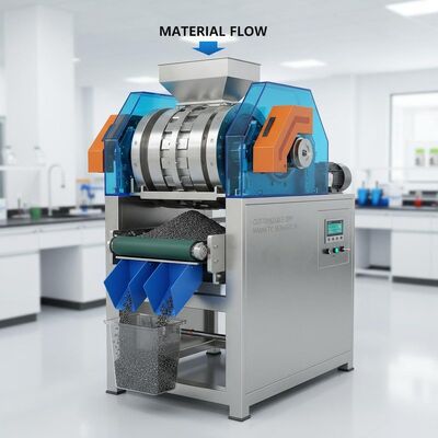 Separatore magnetico a secco personalizzabile dotato di una forte intensità di campo magnetico che garantisce la separazione magnetica e la manipolazione del materiale