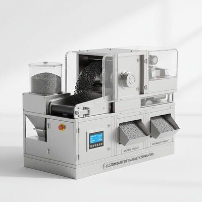 Separatore Magnetico a Secco Personalizzabile con Bassa Manutenzione ed Efficienza di Separazione Fino al 99 Percento, Perfetto per la Separazione dei Materiali