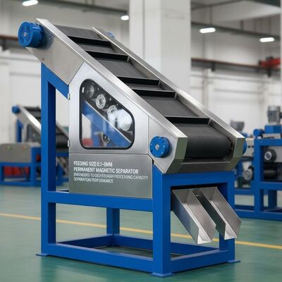 Dimensione di alimentazione Separatore magnetico permanente da 0,1-3 mm progettato per fornire elevate prestazioni di separazione di capacità di elaborazione