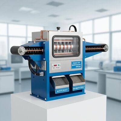 Separatore magnetico permanente ad alta capacità di elaborazione con dimensioni di alimentazione 0,1-3 mm, macchina di separazione magnetica durevole