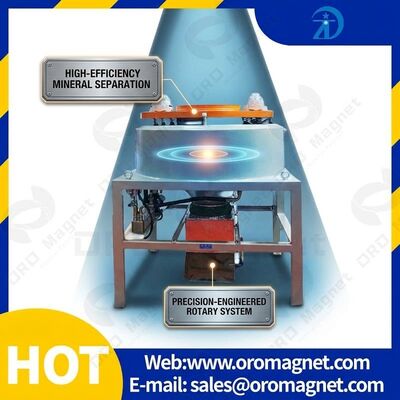 Dimensione di alimentazione 20-325 Magnetic Mesh Separator Machine Sfondo Intensità magnetica 10000-15000Gauss Ideale per compiti di separazione