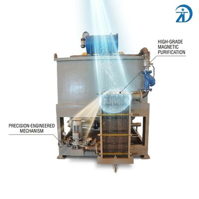 Separatore magnetico a piastra di distribuzione uniforme del campo magnetico che offre soluzioni di separazione magnetica per migliorare l'efficienza dei prodotti e dei processi