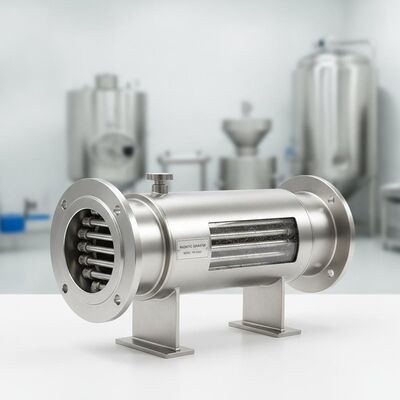 Separatore magnetico permanente in acciaio inossidabile con design personalizzato e modalità di connessione a flange per la separazione dei materiali